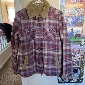 Marmot reversible flannel/sherpa jacket